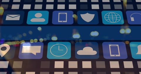 Digital Icons for Social Media and Communication Apps on Smartphone - Download Free Stock Images Pikwizard.com