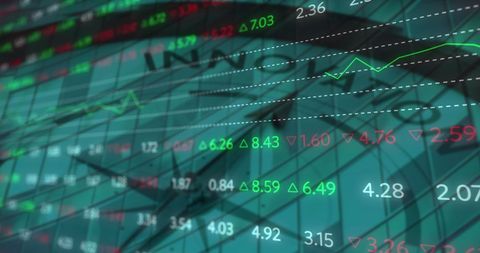 Dynamic Display of Stock Market Data with Innovation Theme - Download Free Stock Images Pikwizard.com