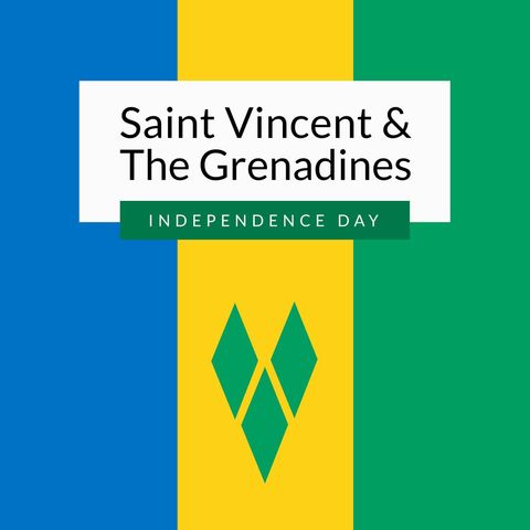 Saint vincent and the grenadines independence day celebration concept