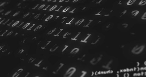 binary code with digital symbols on a dark background - Download Free Stock Images Pikwizard.com