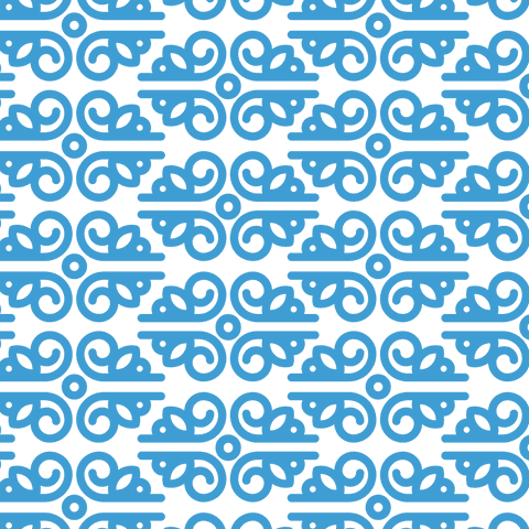 Blue Ornamental Pattern on Transparent Vector Illustration - Download Free Stock Videos Pikwizard.com