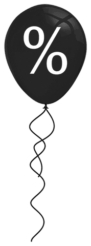 transparent black balloon with percentage symbol celebrating sales - Download Free Stock Videos Pikwizard.com