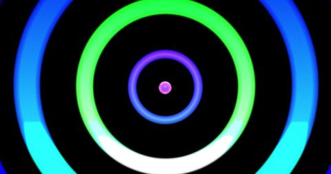 Colorful Spinning Neon Circles on Dynamic Background - Download Free Stock Images Pikwizard.com