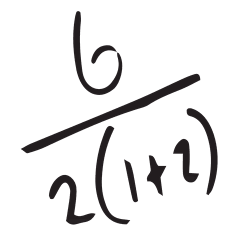 mathematical expression of 6 divided by 2 multiplied by 1+2 - Download Free Stock Videos Pikwizard.com
