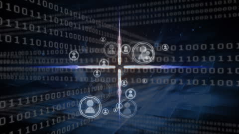 Binary Code Exploring Digital Data Network Connections