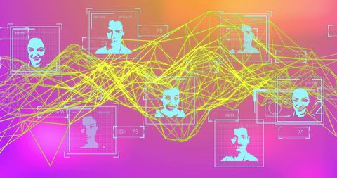 Futuristic Digital Networking with Virtual Interface - Download Free Stock Images Pikwizard.com