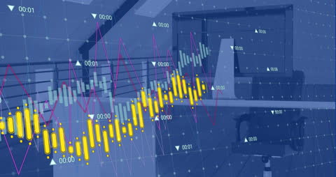 Digital Financial Data Overlay in a Modern Office Environment