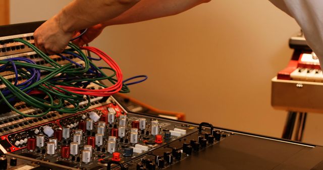 Audio Engineer Setting Up Equipment in Recording Studio - Download Free Stock Images Pikwizard.com