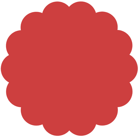 red scalloped badge with copy space on transparent background - Download Free Stock Videos Pikwizard.com