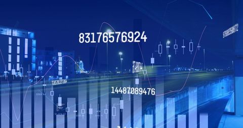 Futuristic Data Processing Over Cityscape Conceptual Design - Download Free Stock Images Pikwizard.com