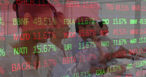 Business Team Supporting with Stock Market Data Projection