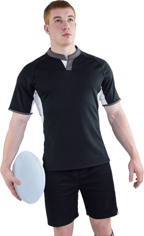 transparent background: rugby player holding rugby ball and looking confident - Download Free Stock Videos Pikwizard.com