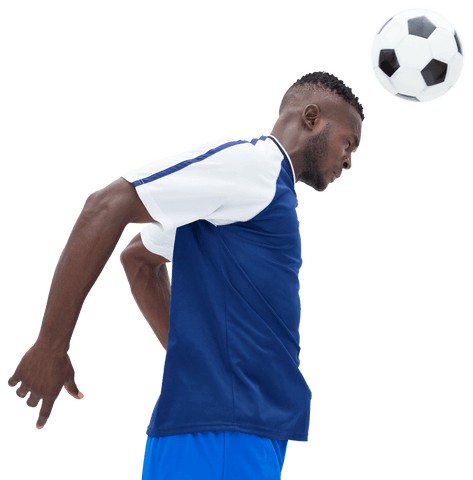 transparent football player performing powerful header - Download Free Stock Videos Pikwizard.com
