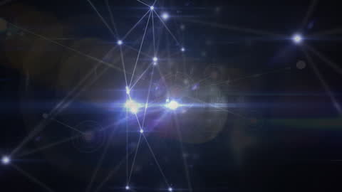 Connected Light Beams in Digital Network Interface