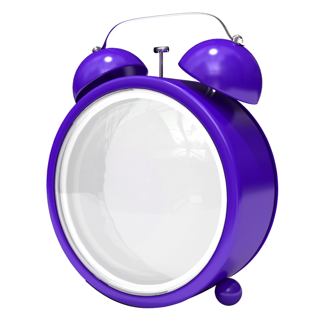 Transparent Purple Twin Bell Alarm Clock Isolated on White Background - Download Free Stock Videos Pikwizard.com