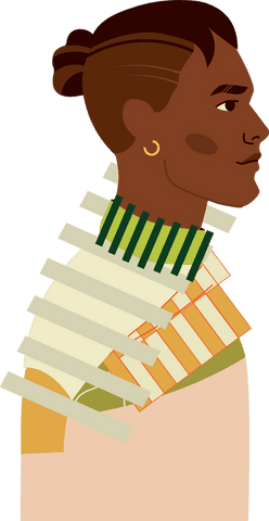 Stylish Flat Design Man with Shaved Undercut on Transparent