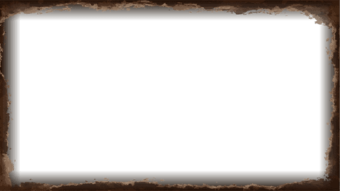 Vintage grunge border with distressed brown edges on teal
