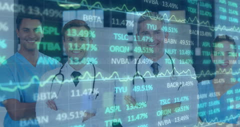 Healthcare Professionals with Stock Market Visualization