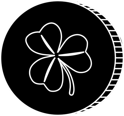 transparent four leaf clover icon white minimalist token design - Download Free Stock Videos Pikwizard.com