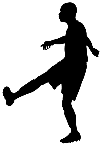 transparent football player silhouette on run - Download Free Stock Videos Pikwizard.com
