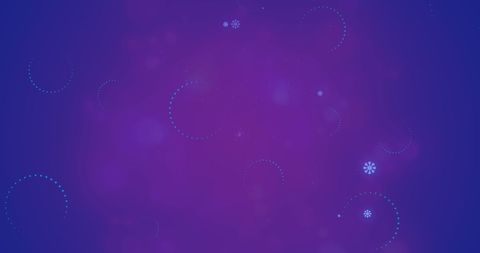 Purple Winter Wonderland with Snowflakes and Christmas Trees