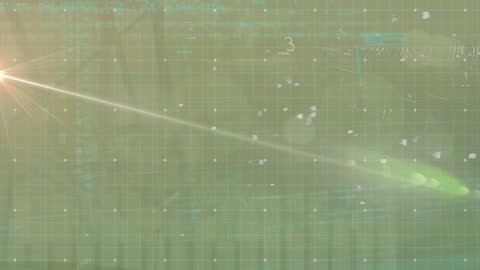 Cybersecurity Concept with Light Beam and Data Overlay