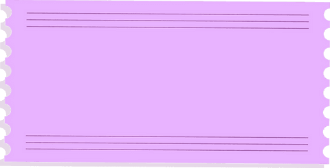 pastel purple scalloped-edge card with ruled lines transparent background - Download Free Stock Videos Pikwizard.com