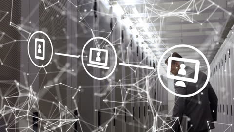 Network Connections Visualized in Data Center Environment