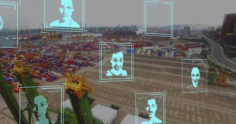 Innovative technological surveillance at major shipping port