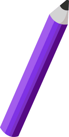 Illustrative Purple Pencil Vector on Transparent Background - Download Free Stock Videos Pikwizard.com