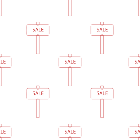 Red Sale Sign Repeat Pattern on Transparent Background - Download Free Stock Videos Pikwizard.com