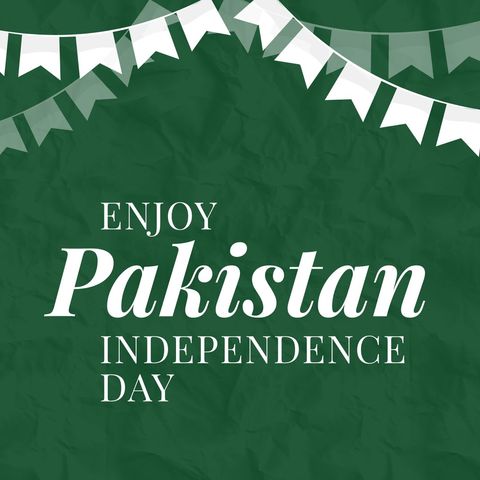 Celebrate Pakistan Independence Day with Festive Buntings - Download Free Stock Templates Pikwizard.com