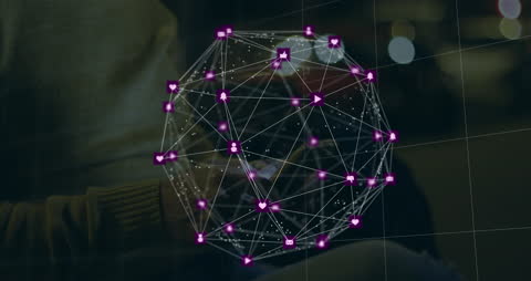 Interactive Digital Icons Linked Across Virtual Globe with Smartphone