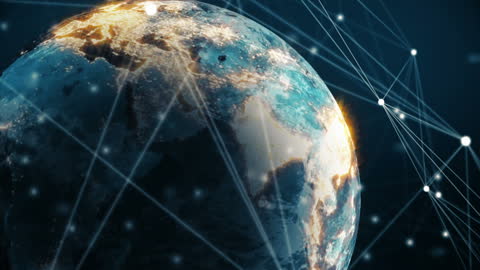 Global Digital Network with Sparse Connections