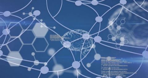 Digital Integration of Neural Networks and Molecular Structures - Download Free Stock Images Pikwizard.com