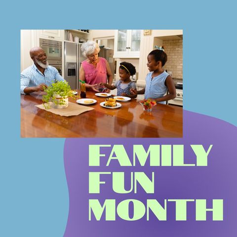 family fun month celebration with grandparents and grandchildren - Download Free Stock Templates Pikwizard.com