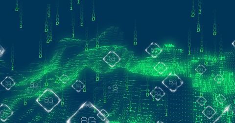 Digital Data Processing with 5G and 6G Technology Overlay - Download Free Stock Images Pikwizard.com