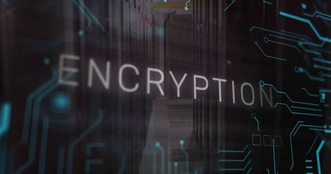 Encryption in Technology: Cybersecurity and Data Protection Concept