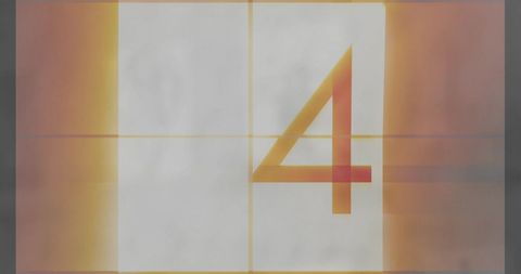 Retro Film Countdown Displaying Number Four - Download Free Stock Images Pikwizard.com