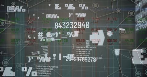 Digital Data Processing with Dynamic Interface Overlay - Download Free Stock Images Pikwizard.com