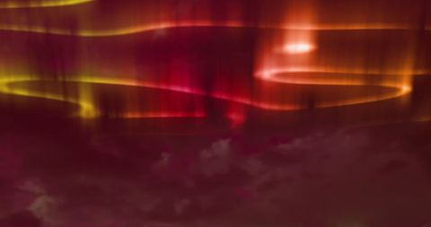 Colorful Northern Lights Illuminating Night Sky