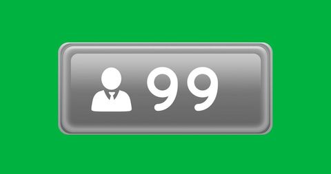 social media follower counter icon on vibrant green background - Download Free Stock Images Pikwizard.com