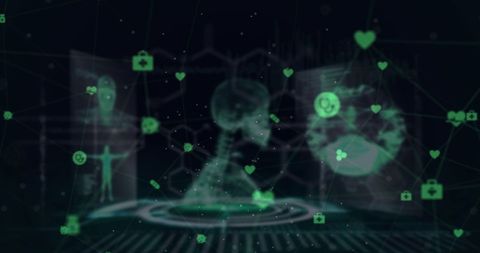 Futuristic Medical Research Interface with Digital Connections - Download Free Stock Images Pikwizard.com