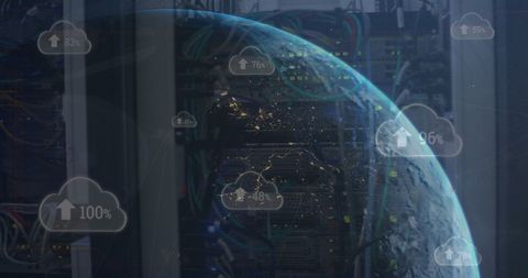 Advanced Cloud Technology and Global Networking Connectivity - Download Free Stock Images Pikwizard.com
