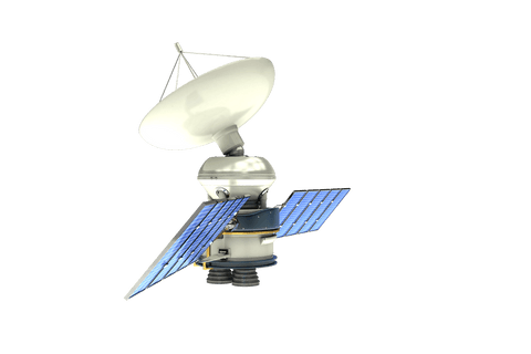 illustration of modern space satellite on transparent background - Download Free Stock Videos Pikwizard.com