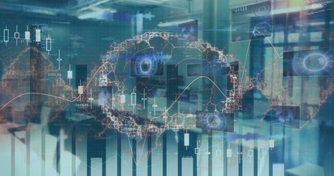 Futuristic Finance with AI-Digital Interface - Download Free Stock Images Pikwizard.com
