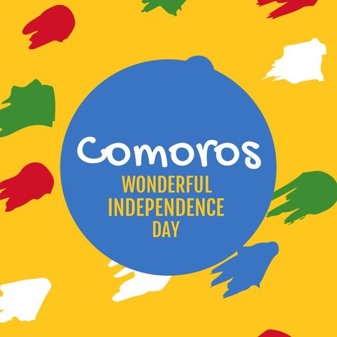 comoros independence day festive illustration with bold colors - Download Free Stock Templates Pikwizard.com