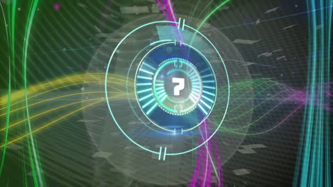 Digital Futuristic Technology with Scope Interface