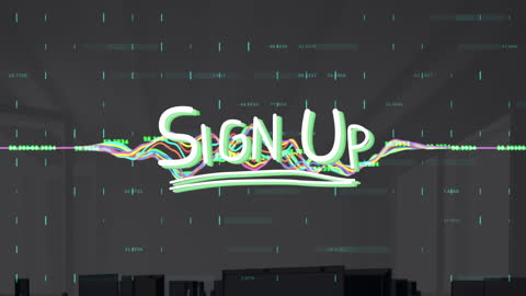Futuristic Cyber Monday Sign Up Concepts