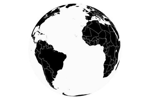 transparent globe illustration with detailed world map overlay - Download Free Stock Videos Pikwizard.com